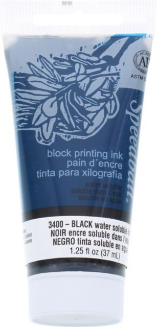 BLOCK INK WATER BASED 1.25OZ BLACK