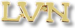 1 CARD OF 2 LVN LETTERS TACS