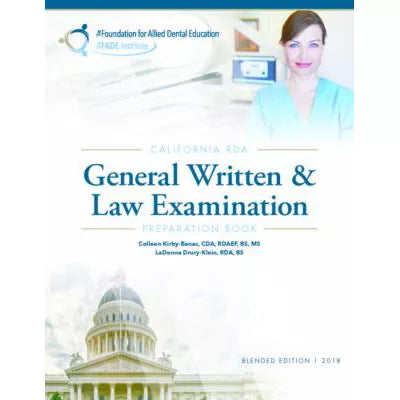 California RDA General Written Law (w/Exam Prep Bk &amp; Study Card)